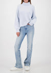 Monari Knit Jumper With Side Slits, Blue