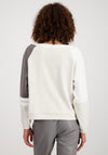 Monari Boat Neck Rhinestone Sweatshirt, Beige Multi