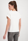 Monari Embellished Tiger Print Top, White