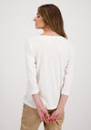 Monari Butterfly Print Top, Off White
