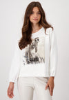 Monari Cover Shoot Graphic Sweatshirt, White