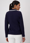 Monari Contrast Detail Blazer, Navy