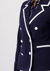 Monari Contrast Detail Blazer, Navy