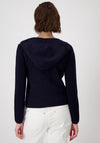 Monari Knit Hooded Blazer, Navy