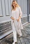 Monari Stud Detail Knitted Coatigan, Beige