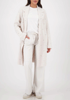 Monari Stud Detail Knitted Coatigan, Beige