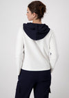 Monari Colour Block Short Hoodie, Off White