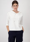 Monari Chain Trim Drawstring Hoodie, White