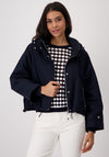 Monari Short Light Hooded Jacket, Navy