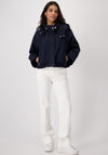 Monari Short Light Hooded Jacket, Navy