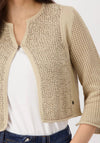 Monari Rhinestone Embellished Cardigan, Beige