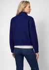 Monari Knit Flap Pocket Jacket, Navy