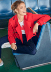 Monari Short Layered Trench Coat, Red