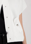 Monari Button-Down Stand Up Collar Jacket, White