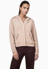 Monari Hooded Knit Jacket, Beige