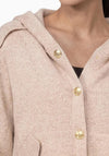 Monari Hooded Knit Jacket, Beige