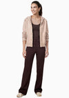 Monari Hooded Knit Jacket, Beige