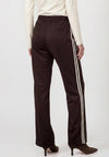 Monari Wide Leg with Stripe Detail Joggers, Brown