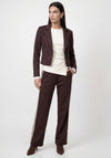 Monari Wide Leg with Stripe Detail Joggers, Brown