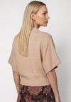 Monari Knitted with Batwing Sleeves Jumper, Beige
