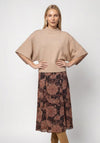 Monari Knitted with Batwing Sleeves Jumper, Beige