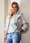 Monari Graphic Print Hoodie, Grey
