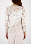 Monari Cornelli Crochet Knit Jumper, Beige