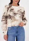 Monari Safari Print Knit Jumper, Beige