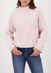 Monari Chenille Yarn High Neck Knit Jumper, Pink