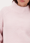 Monari Chenille Yarn High Neck Knit Jumper, Pink