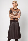 Monari Knitted Diamond Print Jumper, Beige Multi