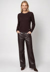 Monari Knitted with Lurex Detail Jumper, Brown