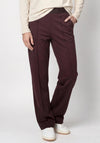 Monari Elastic Lettering Band Trousers, Brown