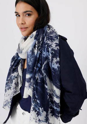 Monari English Garden Print, Navy