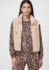 Monari Faux Fur Sleeveless Gilet, Taupe