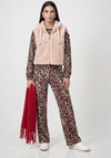 Monari Faux Fur Sleeveless Gilet, Taupe