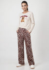 Monari Graphic Print Long Sleeve Top, Cream Multi