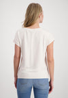 Monari Rhinestone Letter Top, Off White