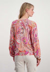 Monai Paisley Pattern Blouse, Pink