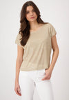 Monari Sequin Embellished Top, Beige
