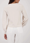 Monari Diamante Embellished Top, Cream