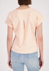 Monari Cotton Round Neck T-Shirt, Peach