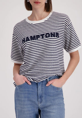 MONARI T-SHIRT STRUKTURRINGLE