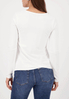 Monari Fashion Print Long Sleeve Top, Off White