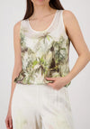 Monari Tropical Print Sleeveless Top, Green Multi
