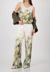 Monari Tropical Print Sleeveless Top, Green Multi