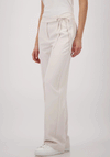 Monari Tie Belt Straight Leg Trousers, Cream