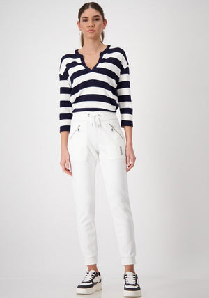 Monari Cuffed Jogger Bottoms, Off White