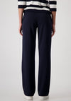 Monari Elasticated Waist Straight Leg Trousers, Navy