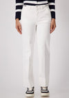 Monari Chain Detail Straight Leg Jeans, White